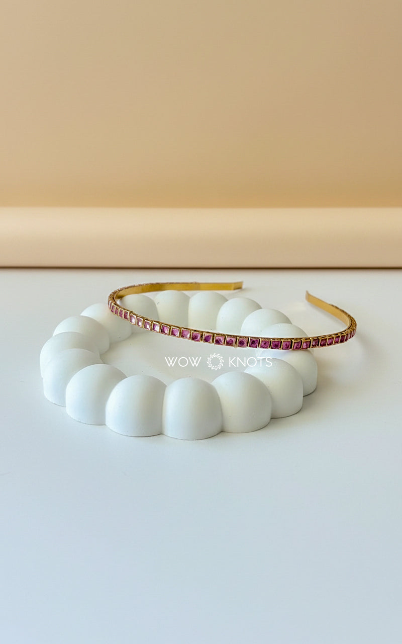 Kundan Headband - Square