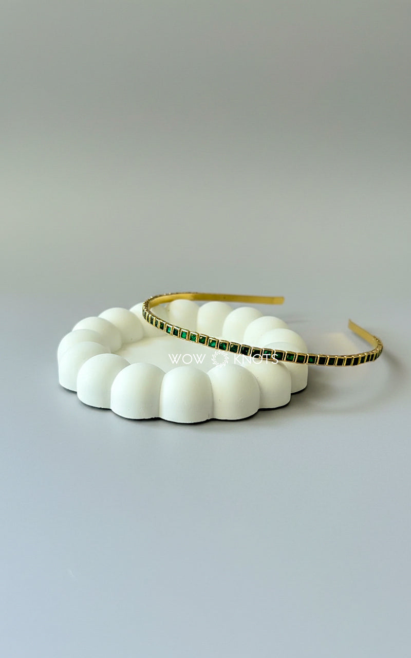 Kundan Headband - Square