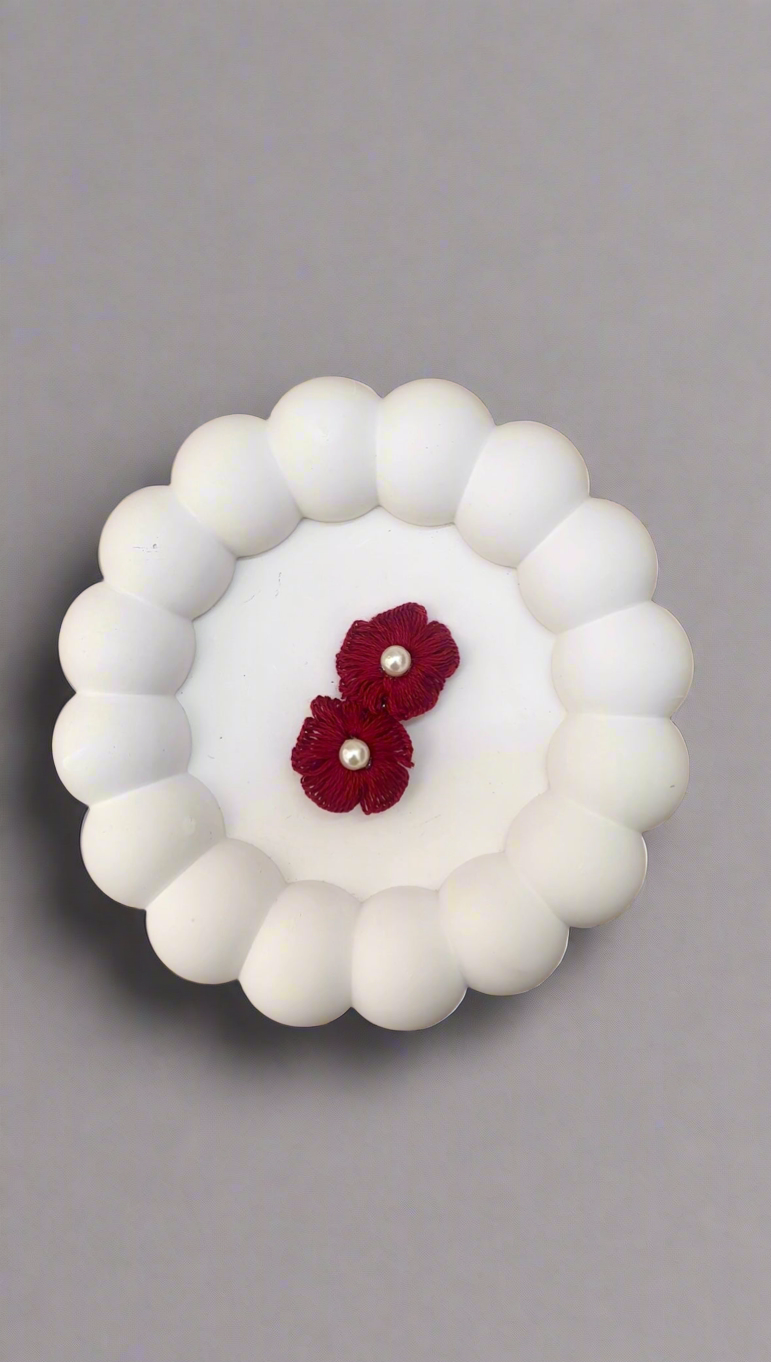 Handmade Thread Flower Hair Clips – Unique Floral Hair Accessories