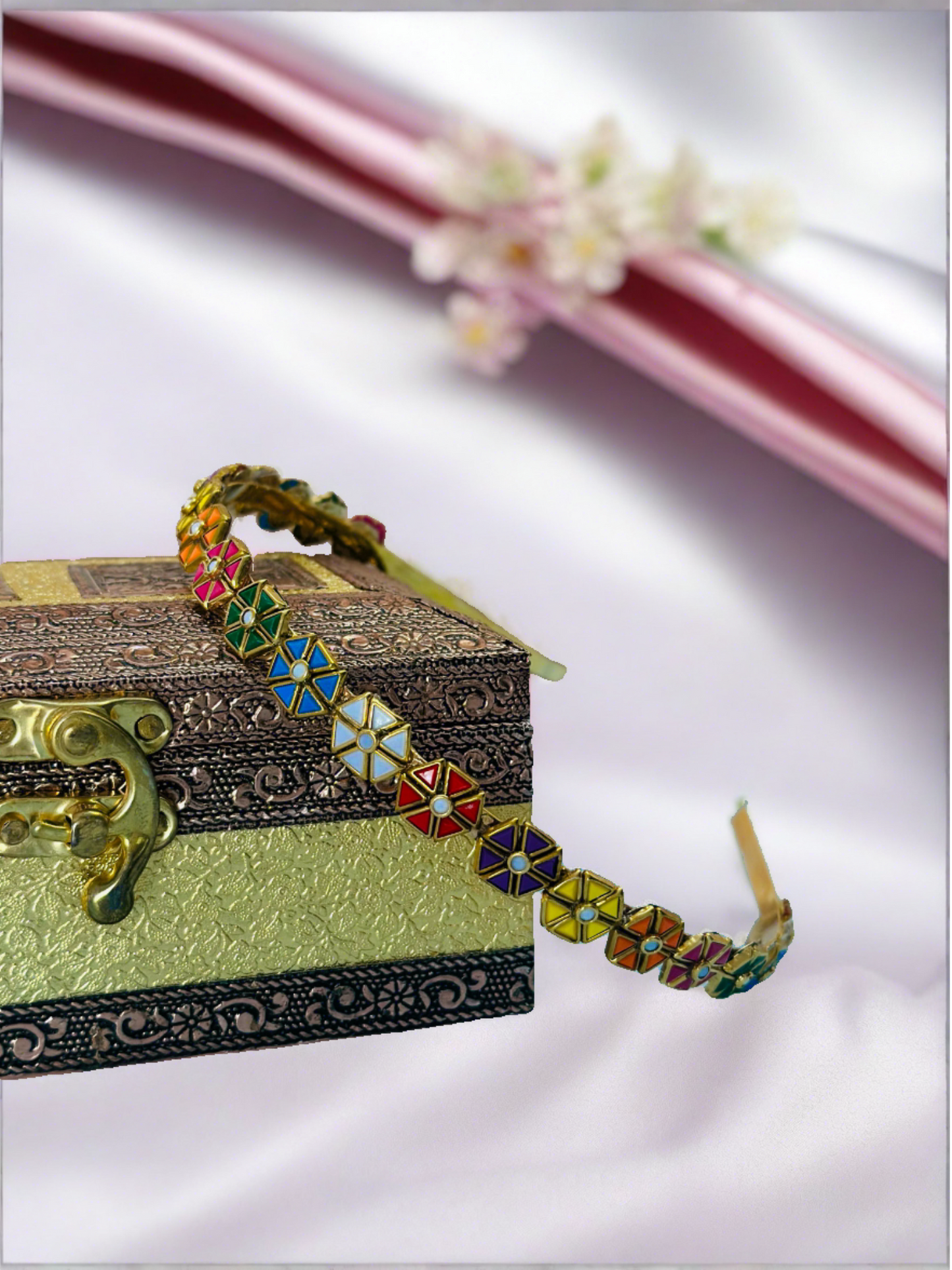 Kundan Headband -Elegant Circles