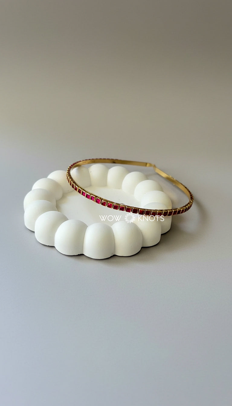 Kundan Headband - Square
