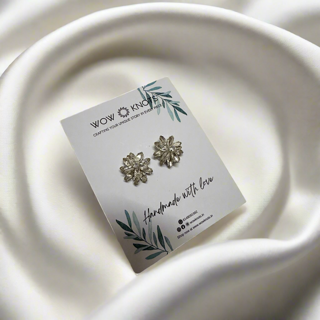 Silver Stone Studs/Earrings