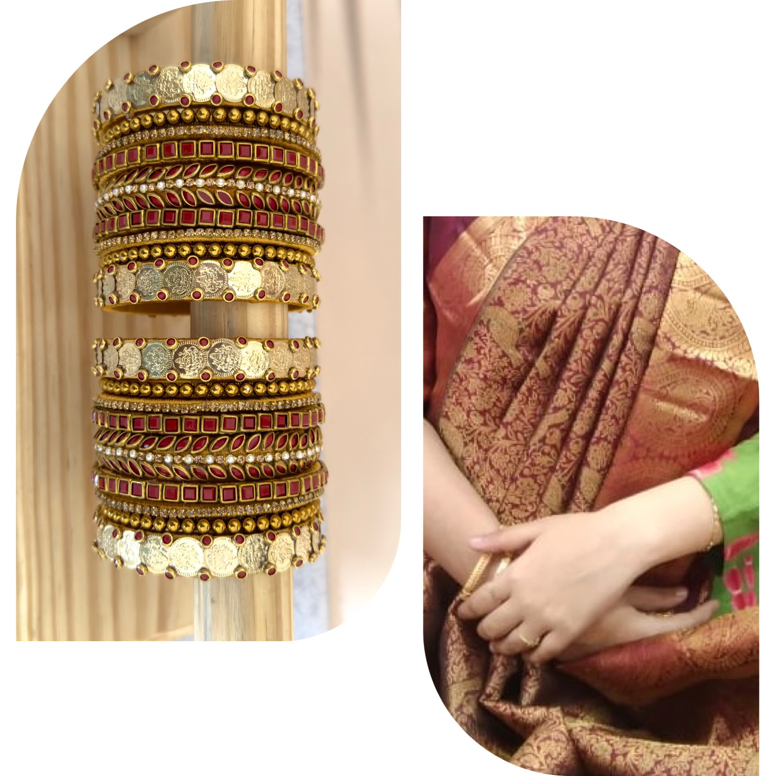 Bridal Bangles Glass Bangles For Women Kundan Bridal Bangle Set