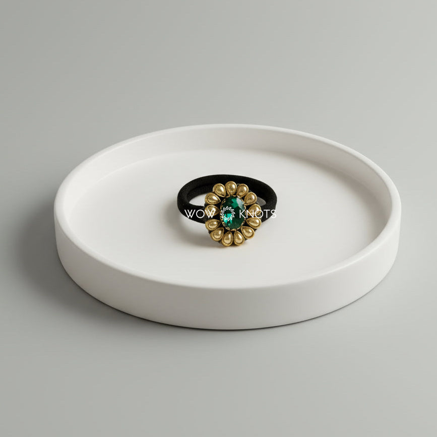 Kundan Rubber Band/Hair Tie - Sparkle