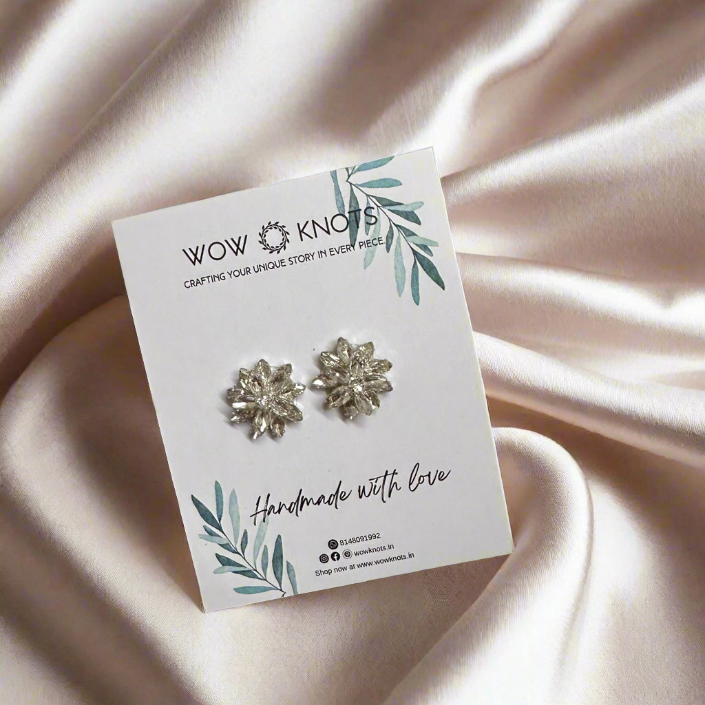 Silver Stone Studs/Earrings