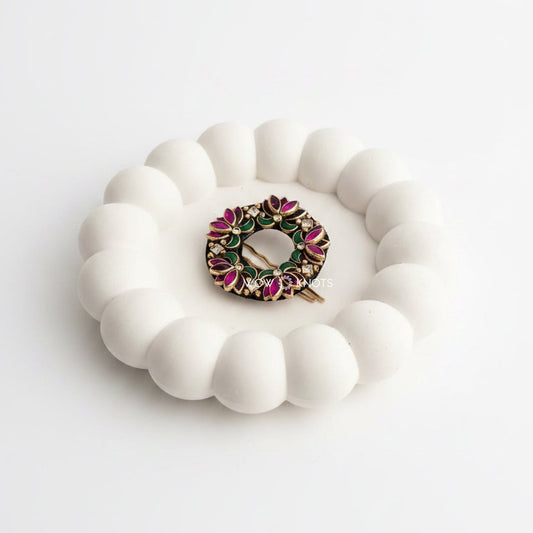 Pink Lotus Celestial Bloom Hair Brooch/Jada Billa