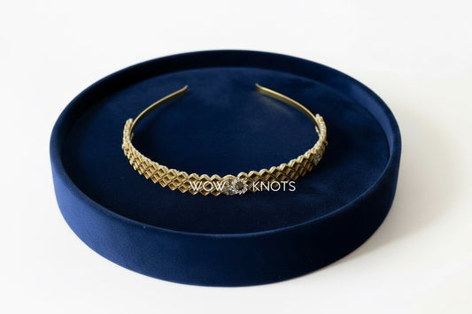 Kundan Headband -Elegant Square