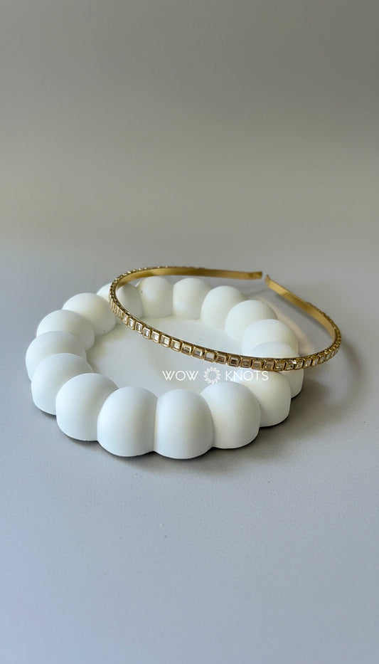 Kundan Headband - Square