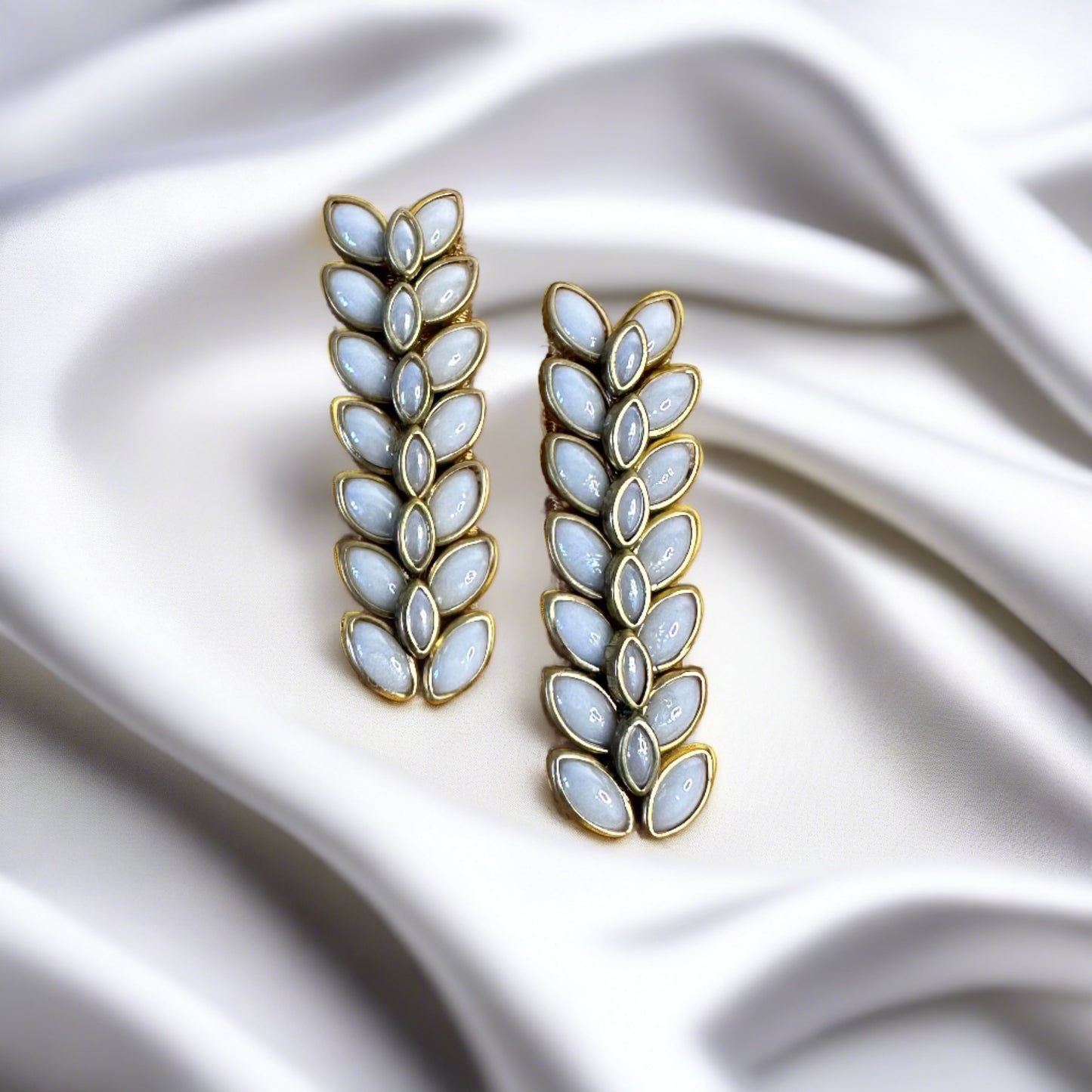Kundan Earrings - Foliage Magnificence