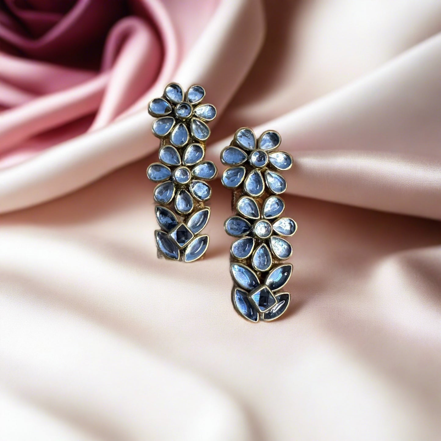 Kundan Earrings - Rosette