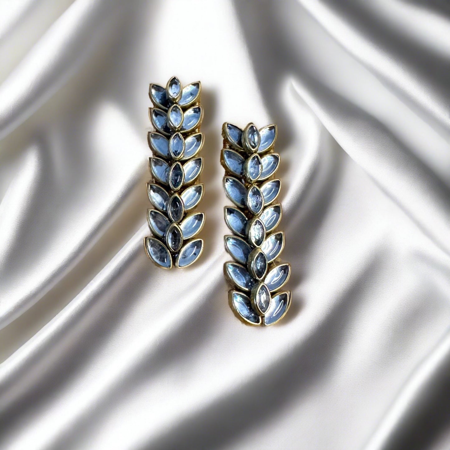 Kundan Earrings - Foliage Magnificence